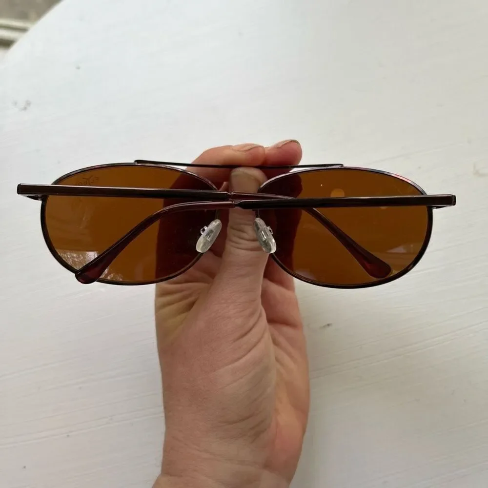 Stauer Flyboy Sunglasses Tortoise Print Metal Frame UV400 Aviator Pilot Style